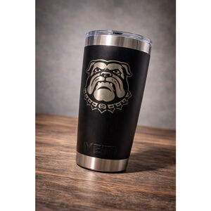 YETI Rambler 20oz Tumbler Georgia Bulldogs Engraved Stainless Steel Cup